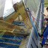 Wymiana szyby, stadion miejski w Szczecinie